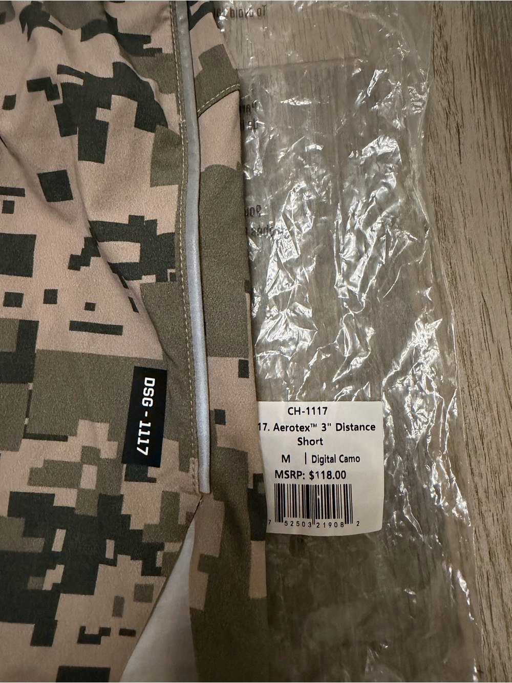 ASRV DSG-1117 AEROTEX™ 3" DISTANCE SHORT
DIGITAL CAMO "BLADE" - Picture 6 of 8